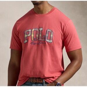 NWT MENS‎ RALPH LAUREN POLO S/S T-SHIRT~RED~3XL TALL